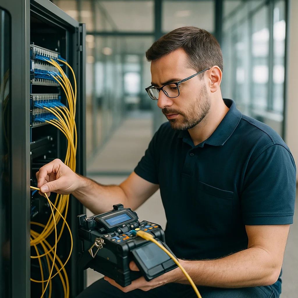 Installation Fibre pour Entreprises - Fibre Grand Est